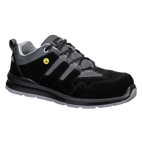 Półbuty sportowy S1 ESD SR FO Composite FE07BGY czarno-szary