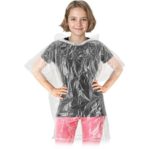 Ponczo przeciwdeszczowe poncho-mini transparentny uni