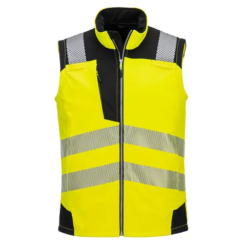 Kamizelka ostrzegawcza Softshell (3L) PW325YBR żółty/czarny