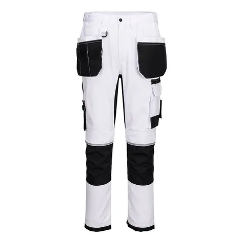 Spodnie z kieszeniami kaburowymi WX2 Stretch CD845WHR biały