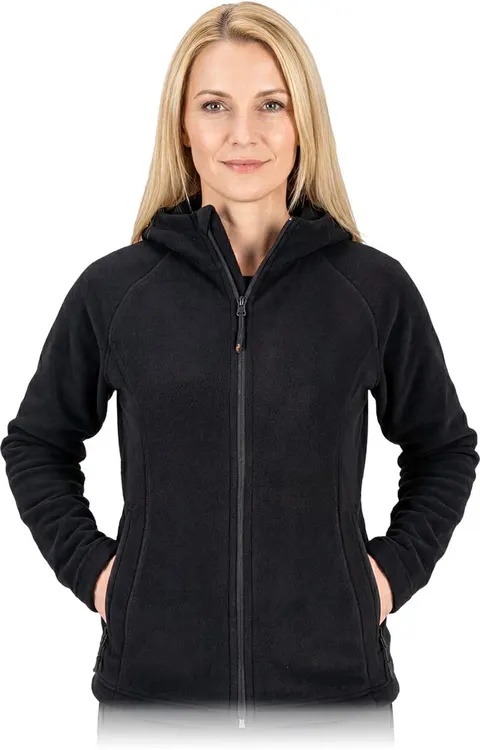 Bluza z polaru damski pol-lady czarny
