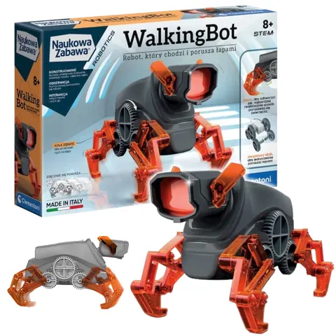 Zabawka interaktywna ROBOT chodzący Walking Bot Clementoni Naukowa Zabawa