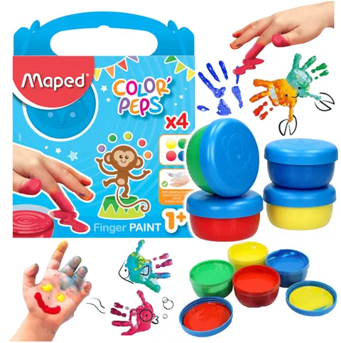 Pierwsze farby do malowania palcami dla dzieci 1+ MAPED Colorpeps