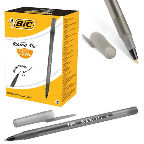 Zestaw Długopis 60 szt. Bic round stic Czarny