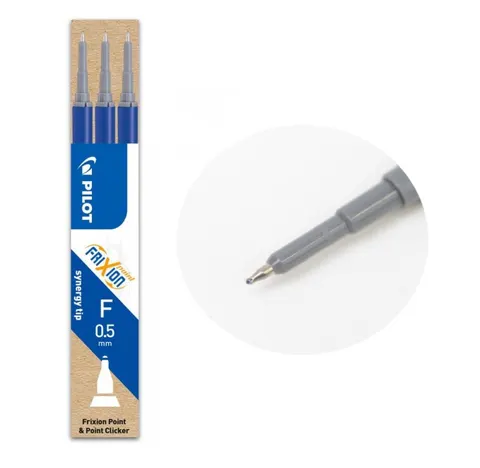 Zestaw 3x wkład zmazywalny pilot Frixion Point 0,5 mm