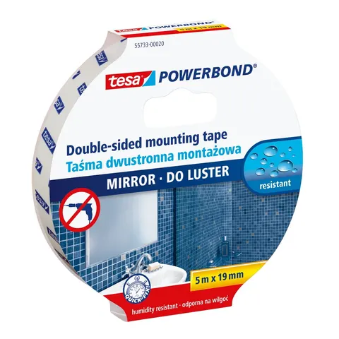 Taśma montażowa POWERBOND do luster 19mm x 5m TESA