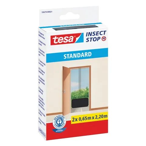TESA Moskitiera do drzwi Standard 2x 0,65m : 2,2m czarna