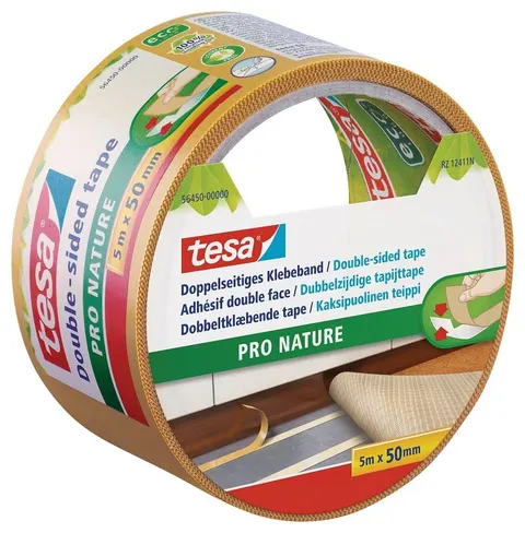 Dwustronna taśma do wykładzin tesa® PRO NATURE 5m x 50mm