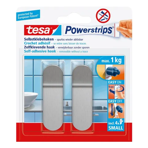 Haczyki samoprzylepne tesa® POWERSTRIPS metalowe