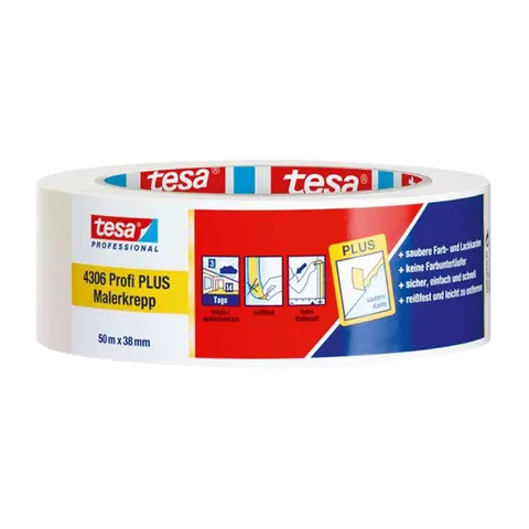 Taśma maskująca malarska tesa® Professional Plus 50m x 38mm