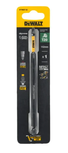 DT7802T DEWALT Długi Bit FLEXTORQ T20/125 mm 1 szt.