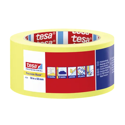 Taśma maskująca malarska tesa® Professional Precision Mask® 50m x 50mm
