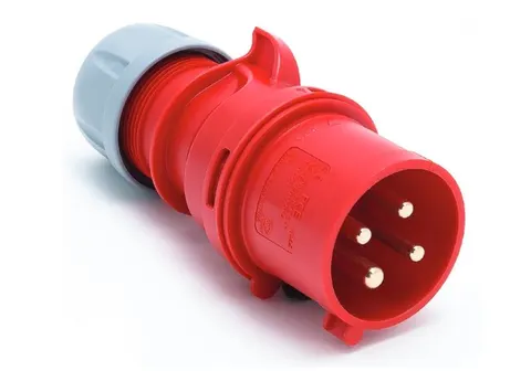 Wtyczka przenośna 16A 4P 400V IP44 czerwona, WP164 SHARK; 014-6, PCE