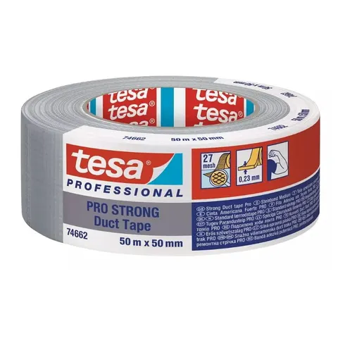 Taśma naprawcza tesa® Strong Duct Tape 50 m x 50 mm, srebrna