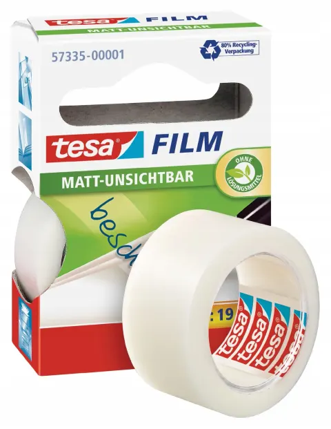 Taśma klejąca tesa INVISIBLE mleczna mat 10m 19mm