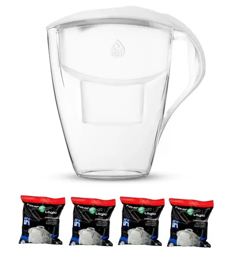 Dzbanek Astra Unimax 3,0l LED Biały + 4 wkłady Filter Logic FL402H