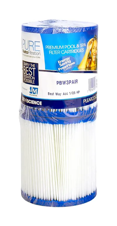 PLEATCO PBW3 Filtr do basenu Bestway Typ I pomp 58093 (2 szt) na 6 miesięcy