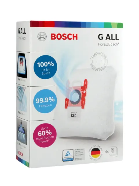 BOSCH 576863/VZ41FGALL worki do odkurzacza 4 szt