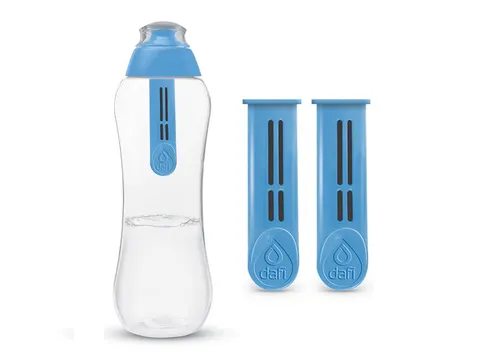 Dafi Butelka z 3 filtrami 0.5L Niebieska