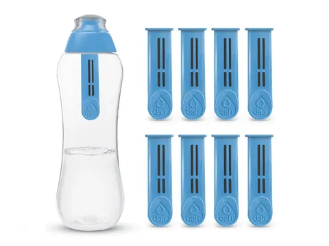 Dafi Butelka z 9 filtrami 0.5L Niebieska
