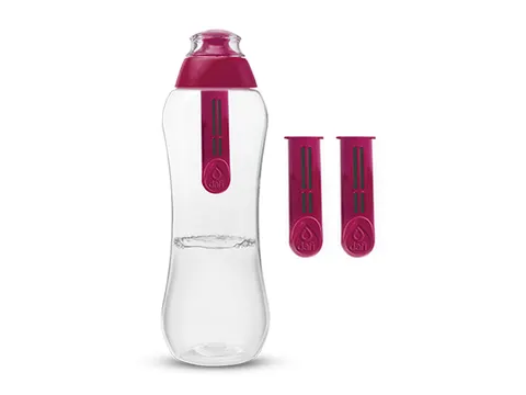 Dafi Butelka z 3 filtrami 0.5L Czerwona