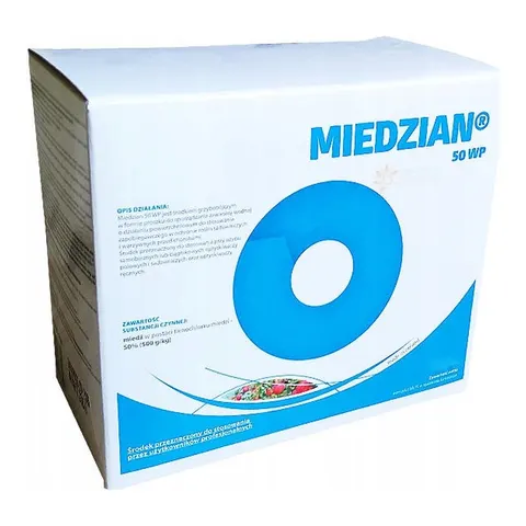Miedzian 50 WP fungicyd miedziowy (tlenochlorek miedzi)