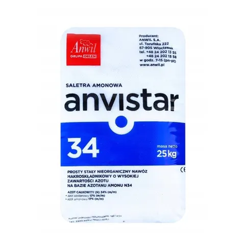 Saletra amonowa Anvistar 34 % N + Mg 25 kg – Anwil