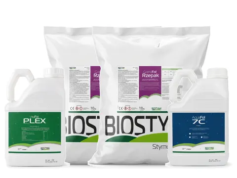 Pakiet rzepakowy Biostyma: 2× GranuFol 10 kg + VitaFol Plex 5 l