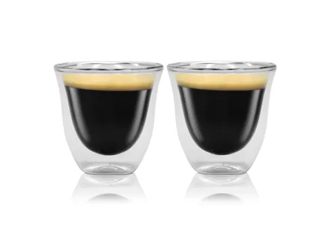 Zestaw szklanek do espresso DeLonghi 2 szt 60ml szklanki termiczne