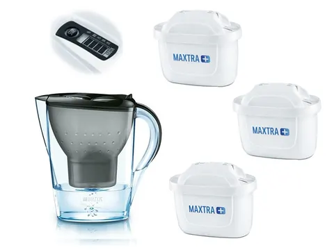 BRITA Marella GRAFITOWY 2,4 l Dzbanek do wody + 3 szt filtrów MAXTRA+ Plus