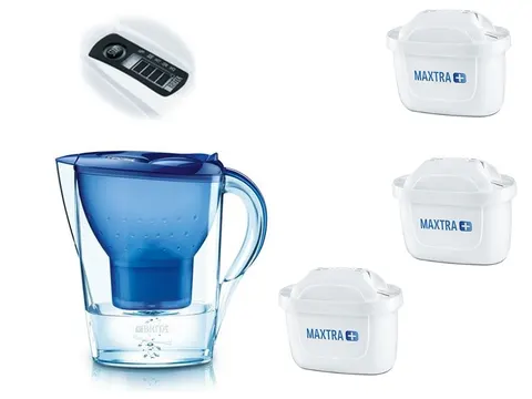 BRITA Marella NIEBIESKI 2,4 l Dzbanek do wody + 3 szt filtrów MAXTRA+ Plus