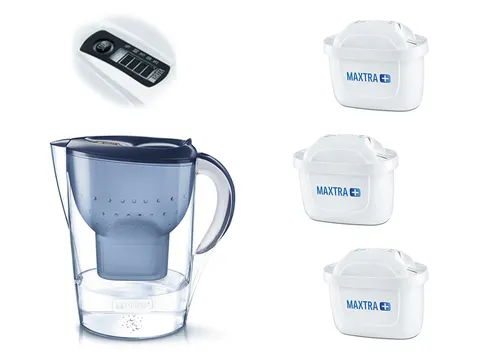 BRITA Marella XL NIEBIESKI 3,5 l Dzbanek do wody + 3 szt filtrów MAXTRA+ Plus