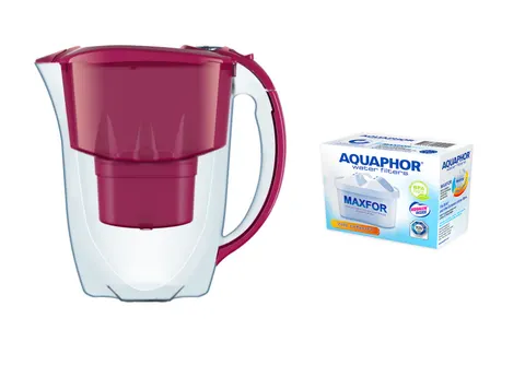 Dzbanek do wody Aquaphor AMETHYST Wiśniowy - 2,8 l + filtr B100-25