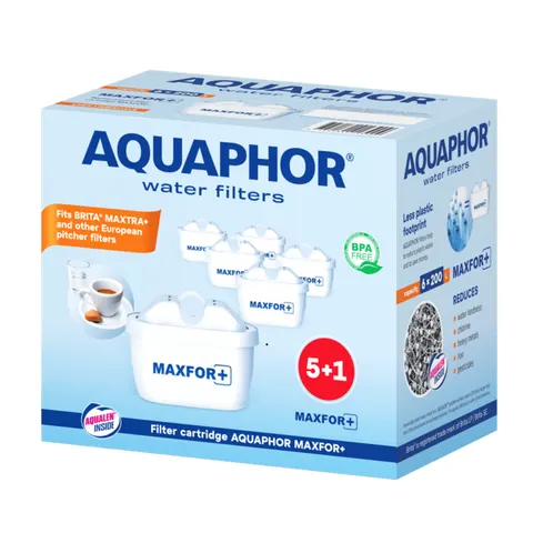 Aquaphor B100-25 MAXFOR+ 6 szt Filtry wody do dzbanków