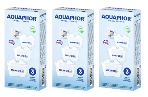 Aquaphor B100-25 MAXFOR+ 9 szt Filtry wody do dzbanków