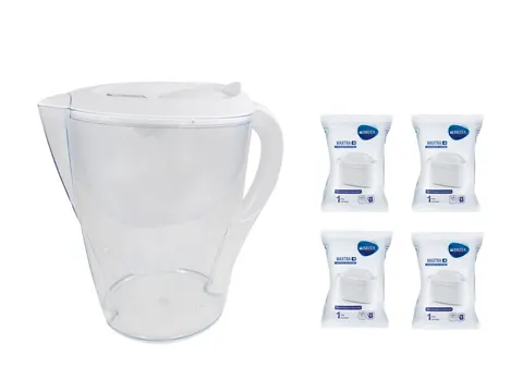 Brita Marella MX BIAŁY Dzbanek do wody 2,4L filtr 4szt Brita MAXTRA PLUS