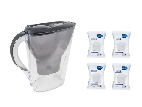 Brita Marella MX GRAFIT Dzbanek do wody 2,4L filtr 4szt Brita MAXTRA PLUS