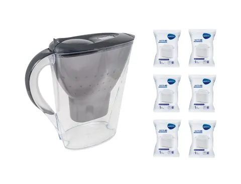 Brita Marella MX GRAFIT Dzbanek do wody 2,4L filtr 6szt Brita MAXTRA PLUS