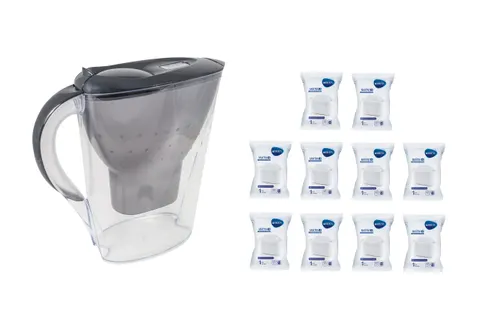 Brita Marella MX GRAFIT Dzbanek do wody 2,4L filtr 10szt Brita MAXTRA PLUS