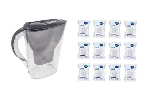 Brita Marella MX GRAFIT Dzbanek do wody 2,4L filtr 12szt Brita MAXTRA PLUS