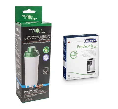 Zestaw DeLonghi CFL-950B FilterLogic filtr + odkamieniacz DLSC200 2x100ml