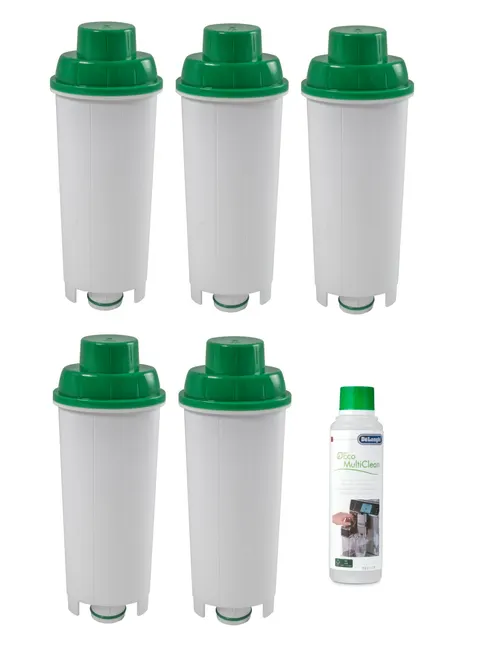 Zestaw DeLonghi CFL-950B FilterLogic filtr 5 szt + ECO MultiClean DLSC550 250ml