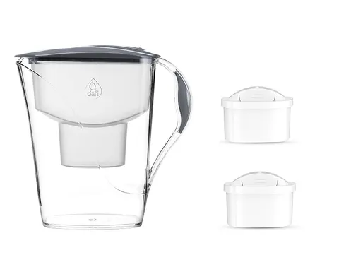 Dafi LUNA 3,3L STALOWY Dzbanek do wody filtr 2 szt Unimax