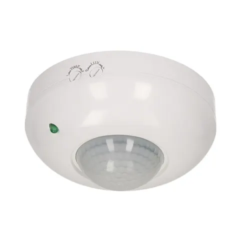 Czujnik ruchu natynkowy 360st. IP20, 1200W, biały