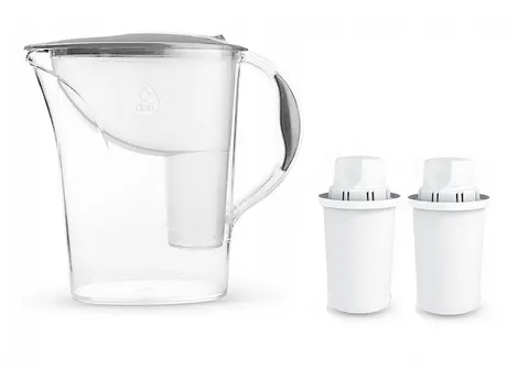 Dafi ATRIA MI 2,4L STALOWY Dzbanek do wody filtr 2 szt Classic