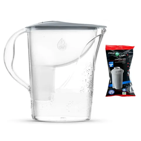 Dafi START 2,4L STALOWY Dzbanek do wody filtr 1 szt Filter Logic FL-601G