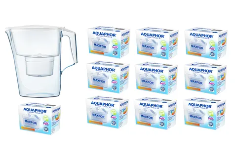 Aquaphor Time Biały Dzbanek do wody 2,5L filtr 10 szt B100-25 Maxfor