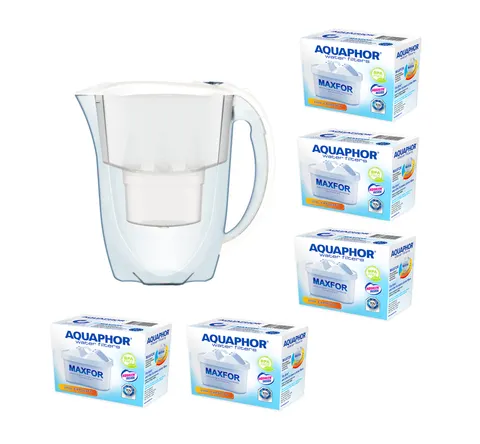 Aquaphor Amethyst Biały Dzbanek do wody 2,8L filtr 5 szt B100-25 Maxfor