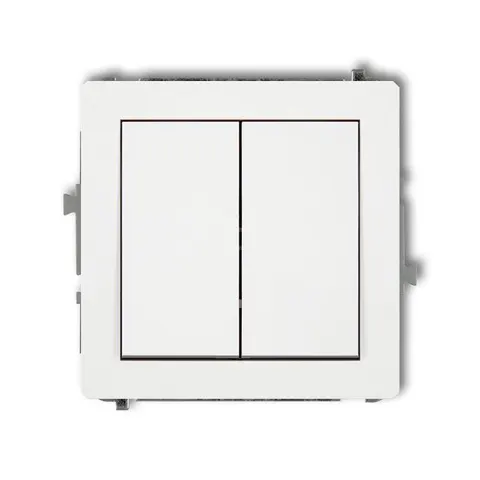 DECO Łącznik świecznikowy 10A 250V, moduł, biały; DWP-2 KARLIK