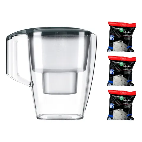 Dzbanek do wody Dafi Start 4,0 l stalowy + Filter Logic FL-402H 3 szt.